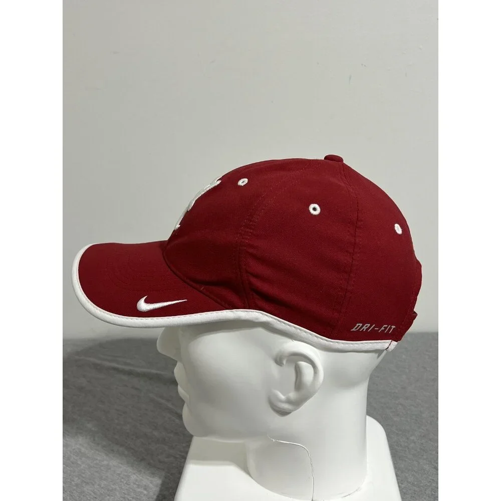 Alabama‎ Crimson Tide Hat Cap Strap Back NCAA Football Nike Mens Dri Fit - Picture 2 of 6